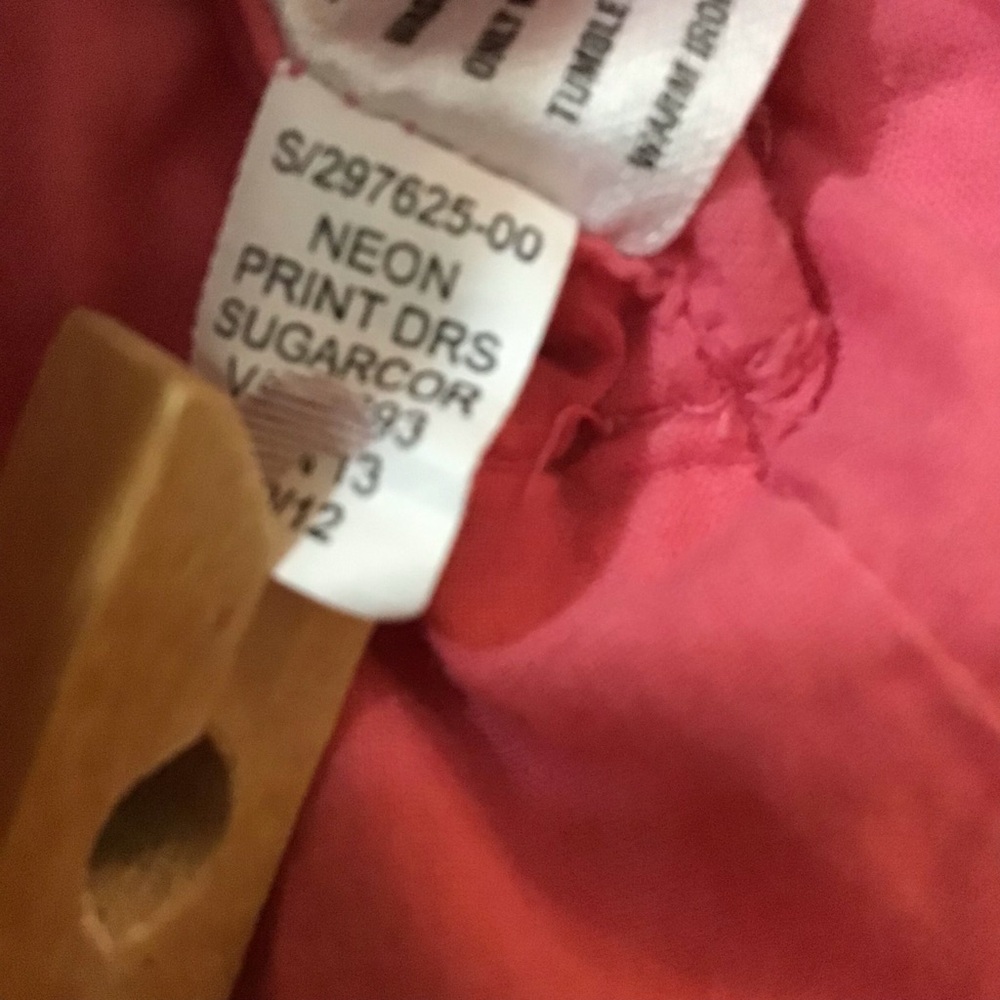 GAP Dress Girls Sz Small (6-7) Pink Orange Floral Fit Flare Cap Sleeve Tulle - Picture 11 of 15